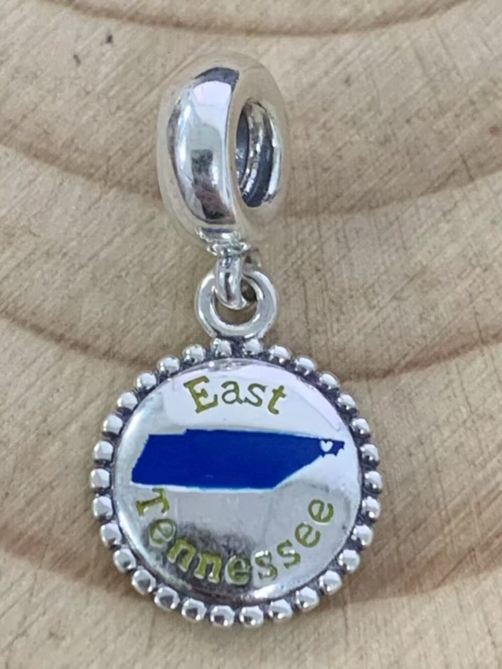 Pandora East Tennessee Charm Pendant, S925 Silver Jewelry